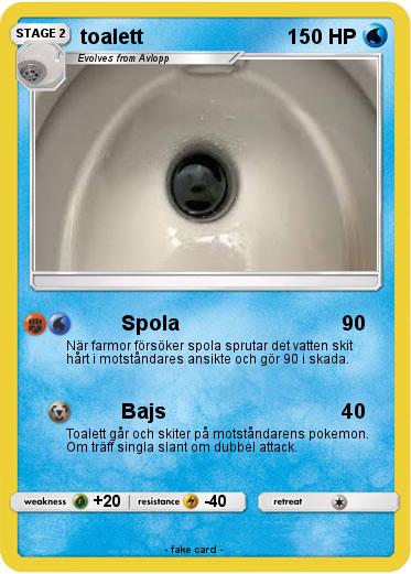 Pokemon toalett