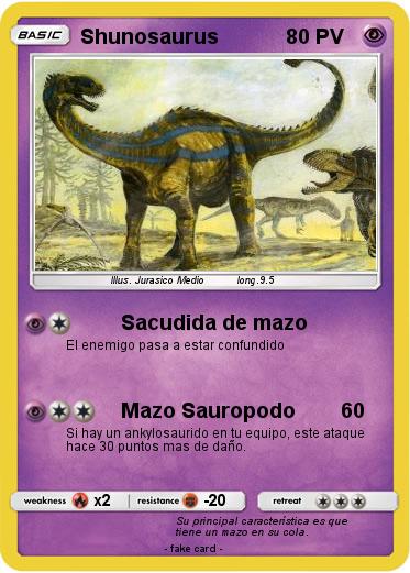 Pokemon Shunosaurus