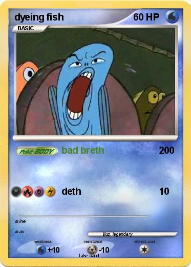 Pokemon dyeing fish