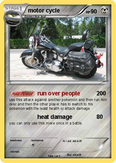 Pokemon motor cycle