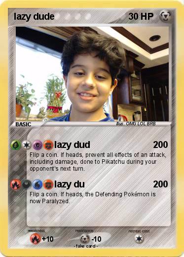 Pokemon lazy dude