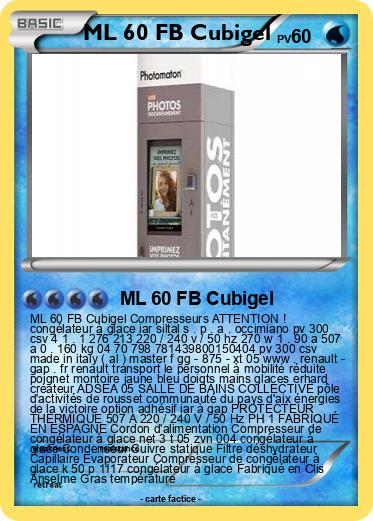 Pokemon ML 60 FB Cubigel