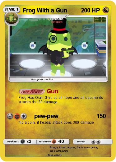 Pokemon Frog With a Gun