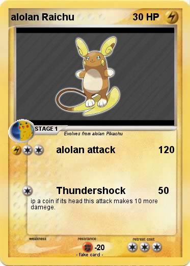 Pokemon alolan Raichu
