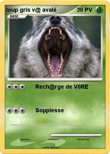 Pokemon loup gris v@ avalé