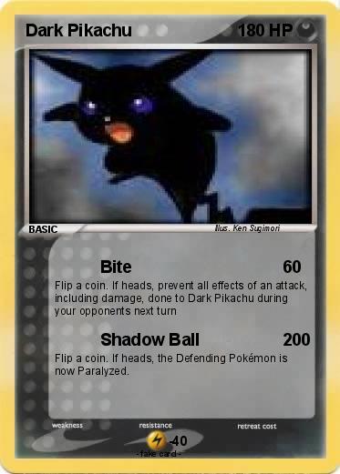 Pokemon Dark Pikachu
