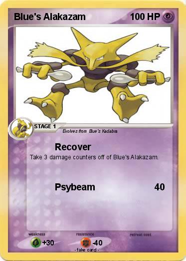 Pokemon Blue's Alakazam