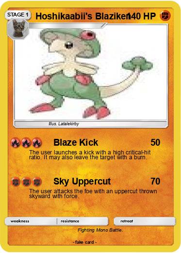Pokemon Hoshikaabii's Blaziken