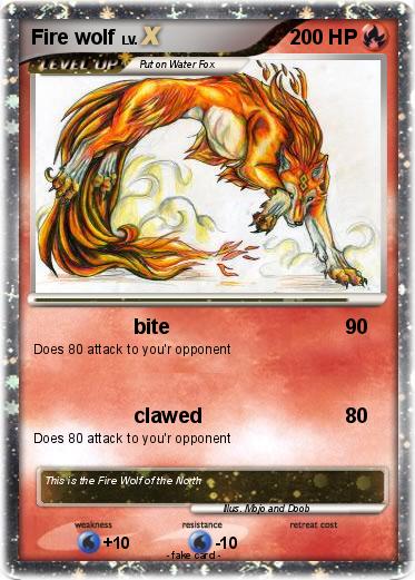 Pokemon Fire wolf