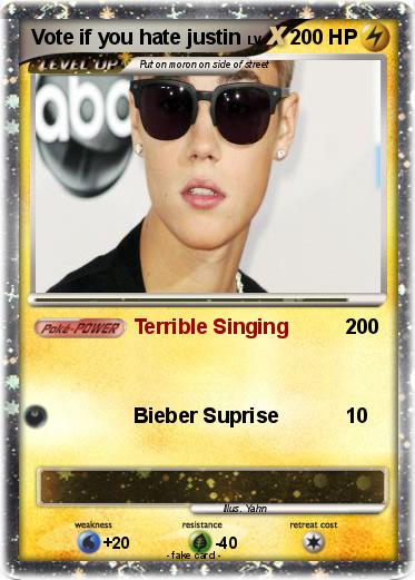 Pokemon Vote if you hate justin