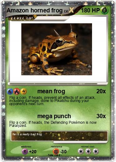 Pokemon Amazon horned frog