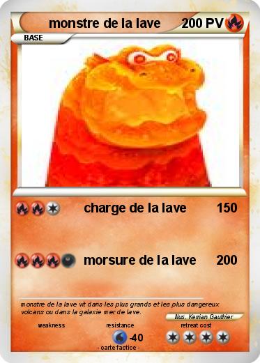 Pokemon monstre de la lave