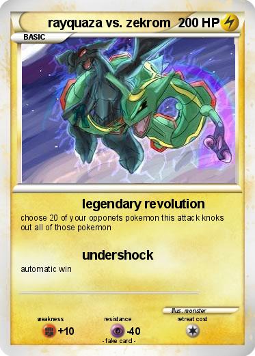 Pokemon rayquaza vs. zekrom