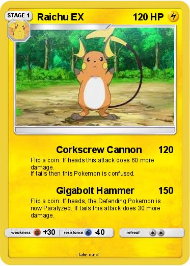 Pokemon Raichu EX