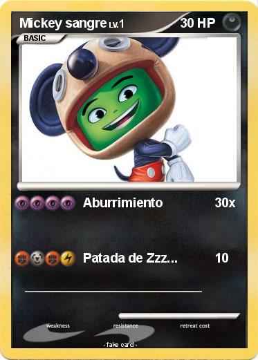Pokemon Mickey sangre