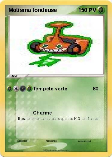 Pokemon Motisma tondeuse