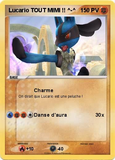 Pokemon Lucario TOUT MIMI !! ^-^