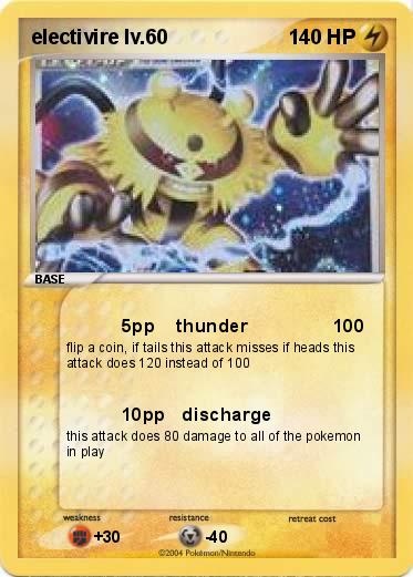 Pokemon electivire lv.60