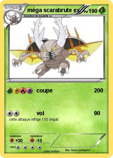 Pokemon méga scarabrute ex