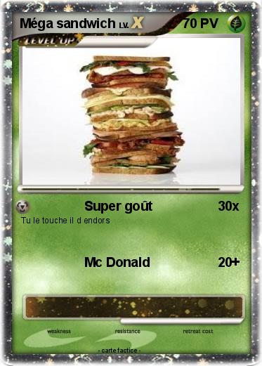 Pokemon Méga sandwich