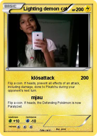 Pokemon Lighting demon cat