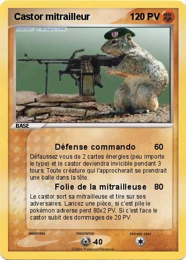 Pokemon Castor mitrailleur