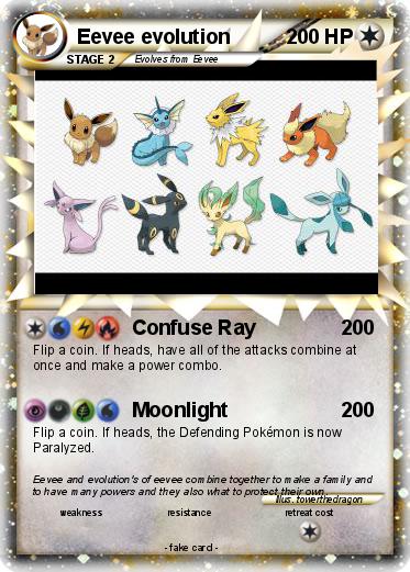 Pokemon Eevee evolution