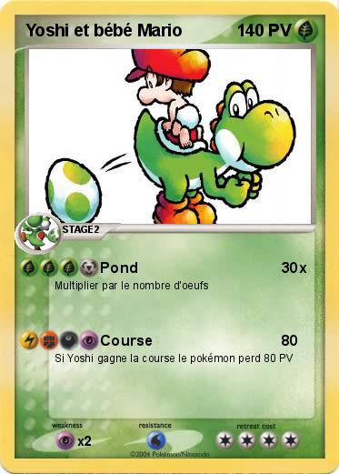 Pokemon Yoshi et bébé Mario