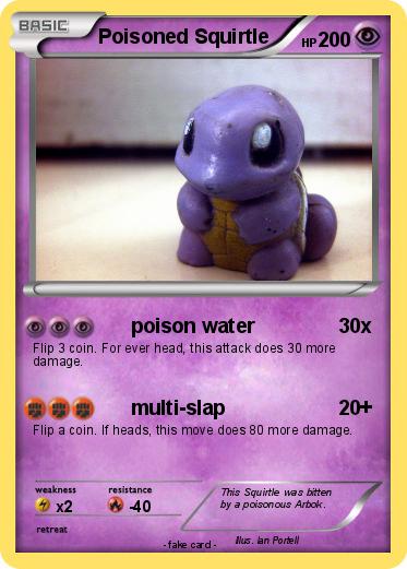 Pokemon Poisoned Squirtle