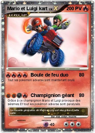 Pokemon Mario et Luigi kart