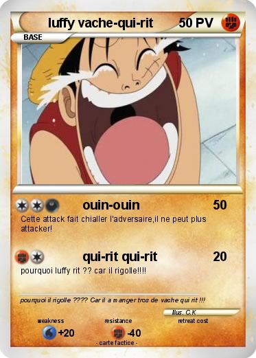 Pokemon luffy vache-qui-rit