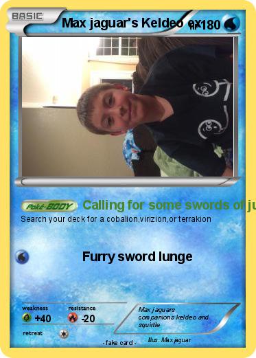 Pokemon Max jaguar's Keldeo ex