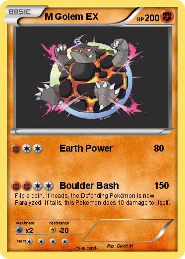 Pokemon M Golem EX
