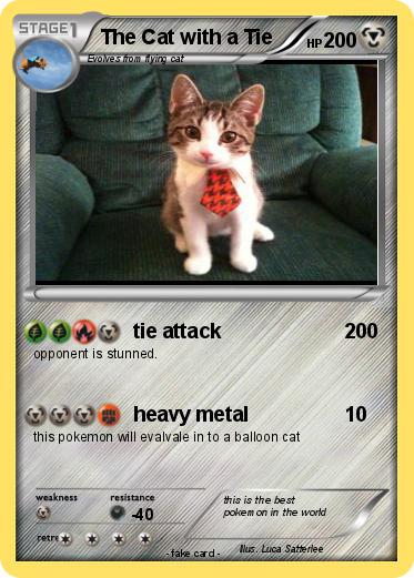 Pokemon The Cat with a Tie