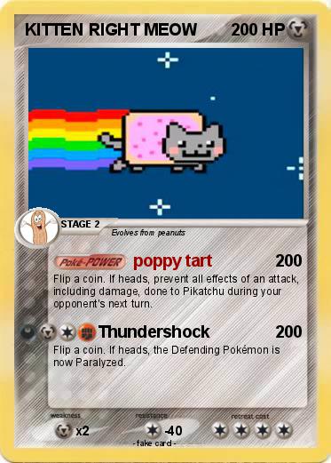 Pokemon KITTEN RIGHT MEOW
