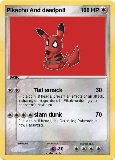Pokemon Pikachu And deadpoll
