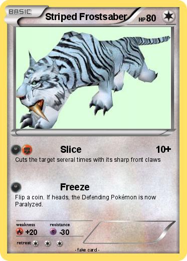 Pokemon Striped Frostsaber