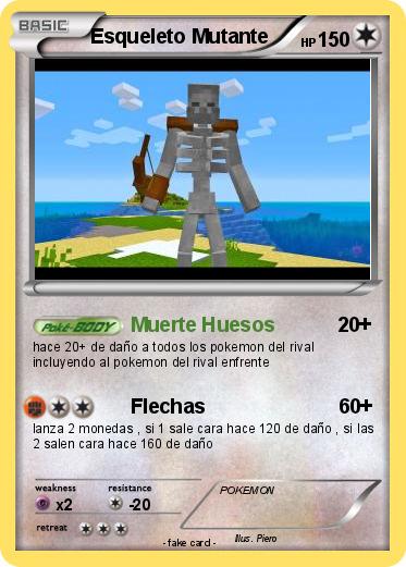 Pokemon Esqueleto Mutante