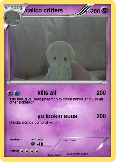 Pokemon calico critters
