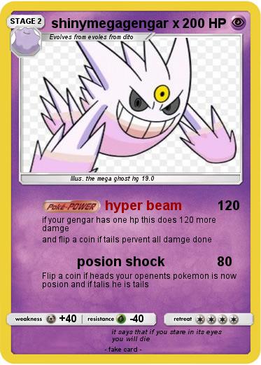 Pokemon shinymegagengar x