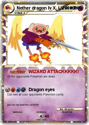 Pokemon Nether dragon lv X. LV 9000000