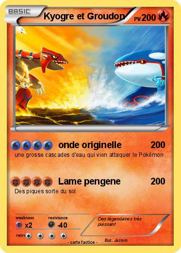 Pokemon Kyogre et Groudon
