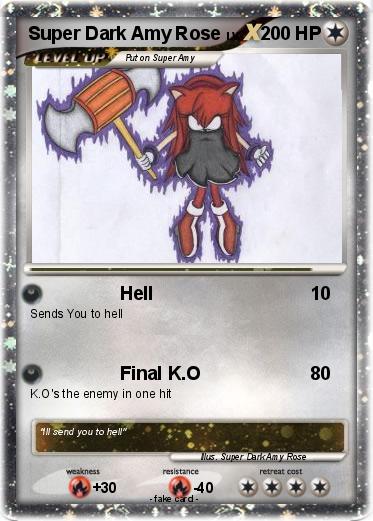 Pokemon Super Dark Amy Rose