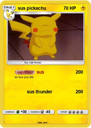 Pokemon sus pickachu