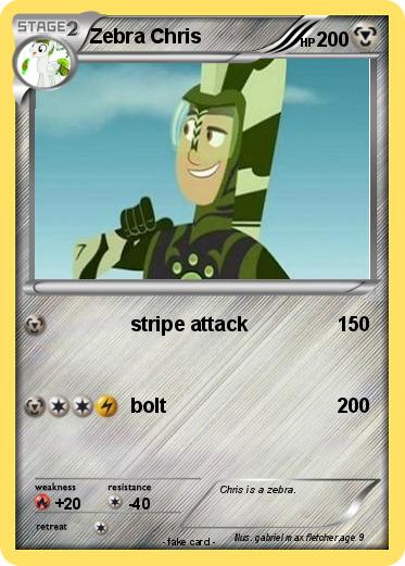 Pokemon Zebra Chris