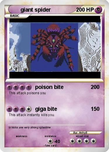 Pokemon giant spider
