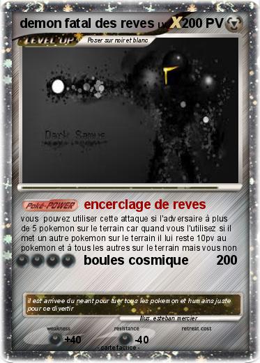 Pokemon demon fatal des reves