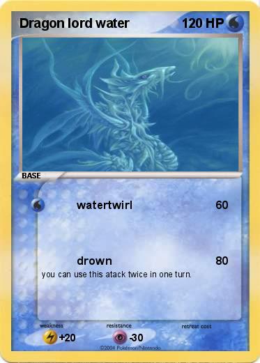 Pokemon Dragon lord water