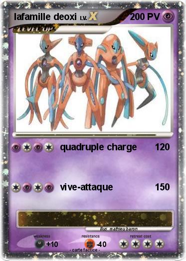 Pokemon lafamille deoxi