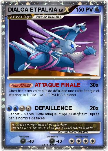 Pokemon DIALGA ET PALKIA